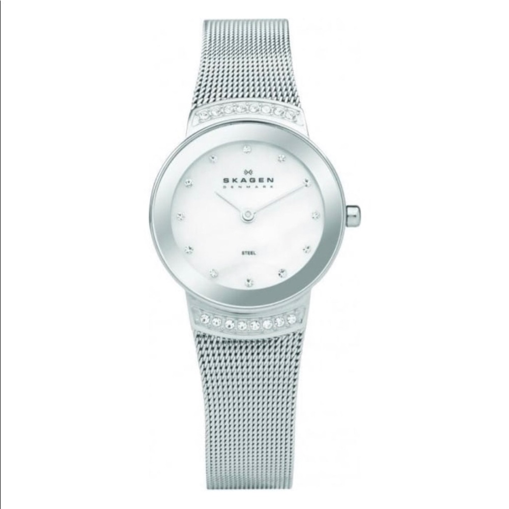 Skagen 26mm watch with embedded Swarovski crystals
